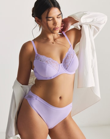 Pretty Secrets (3 Pack) Harper Lace Ribbed Full Cup Bras (B-G)