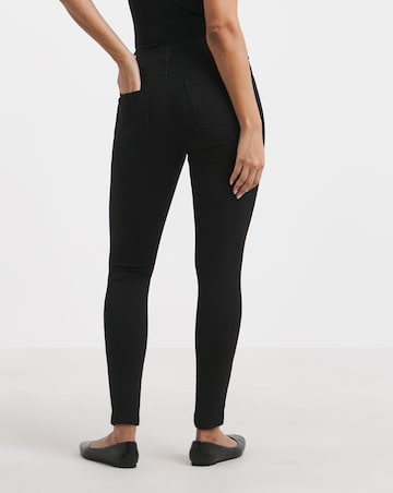 Simply Be Amber Black Pull On Skinny Jeggings