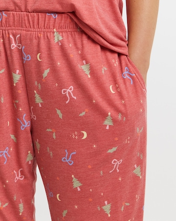 Pretty Lounge Christmas Cuffed Pyjama Set