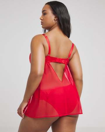 Ann Summers Honoured Wired Babydoll Red