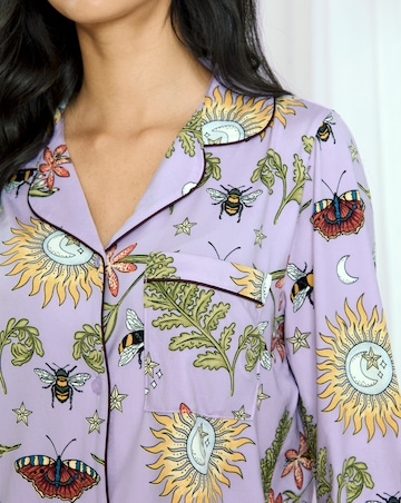 Chelsea Peers Jersey Button Up Long Pyjama Set