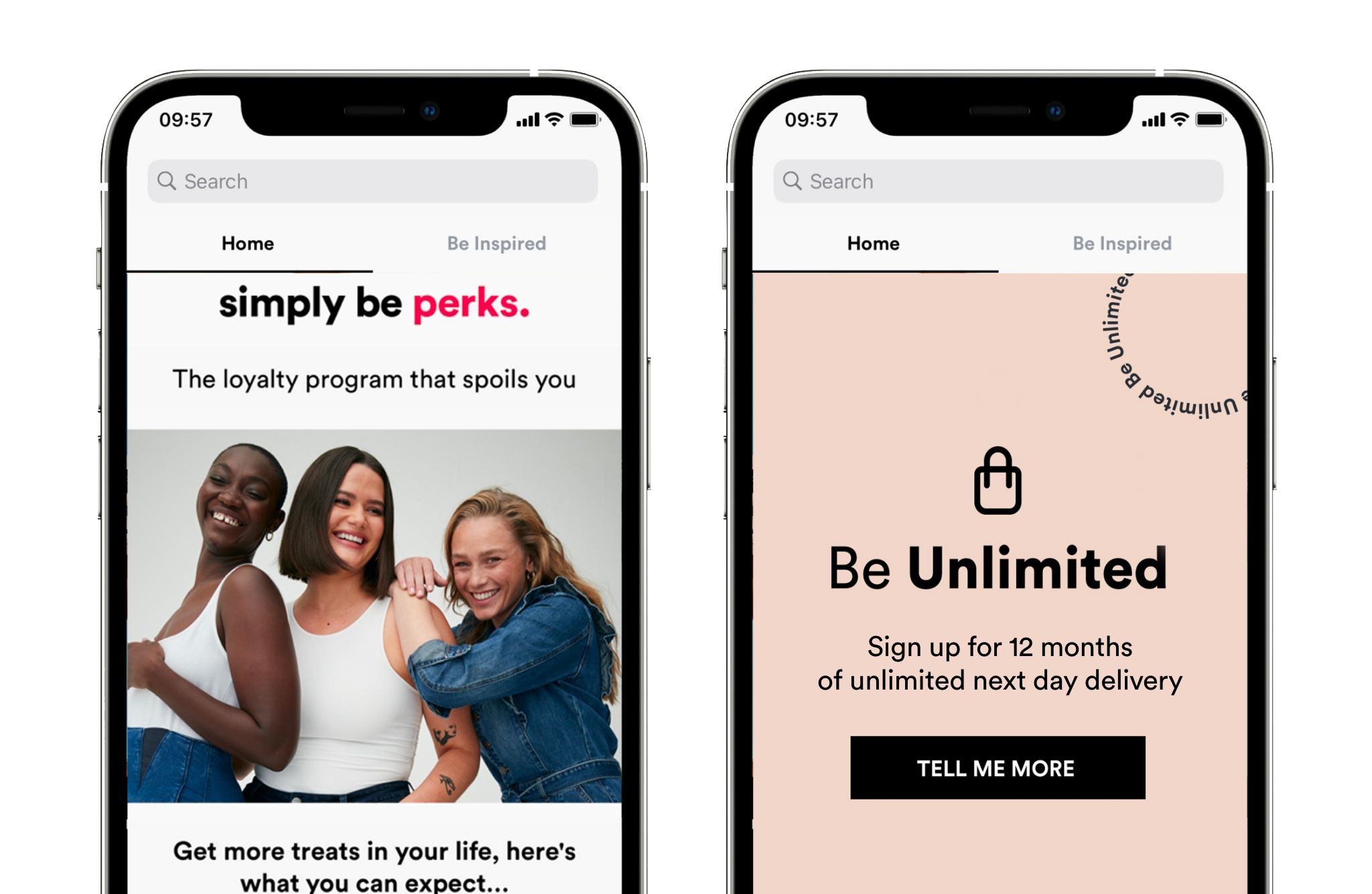 Simply be perks. The loyalty program that spoils you