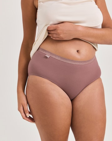 Sloggi (3 Pack) Basic Midi Knickers Cocoa Multi