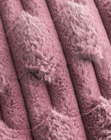 Bianca Carved Faux Fur Throw