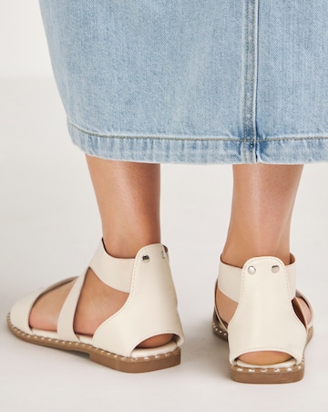 Jade Stretch Cross Flat Sandals Extra Wide EEE Fit Simply Comfort