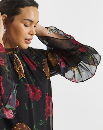 Joanna Hope Ruffle Sleeve Blouse