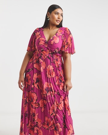 Joanna Hope Printed Pleated Dress