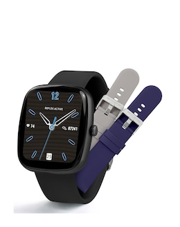 Reflex Active Series 50 Silicone Calling Strap Watch Set - Black