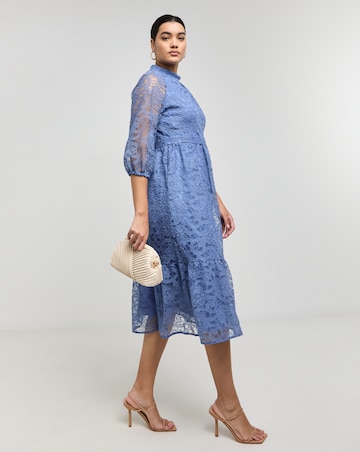 Joanna Hope Lace Midi Dress