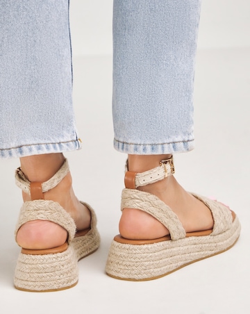 Orla Low Espadrille Wedge Sandals Extra Wide EEE Fit