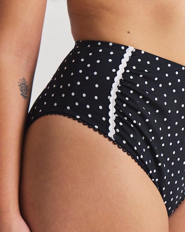 Figleaves Tummy Control Spot High Waist Bikini Bottoms