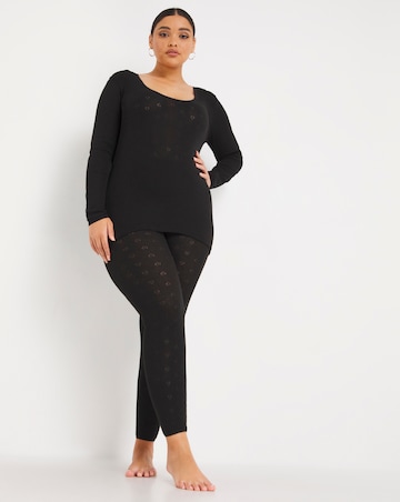 Pretty Secrets Black Thermal Legging