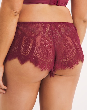 Adore Lace French Knickers - Wine