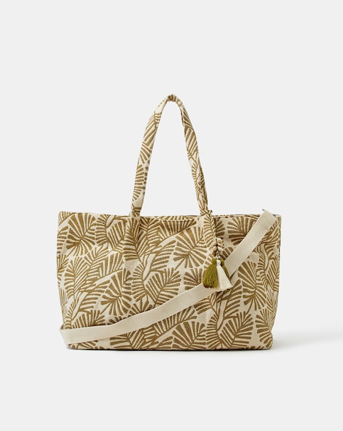 Accessorize Palm Print Weekend Bag