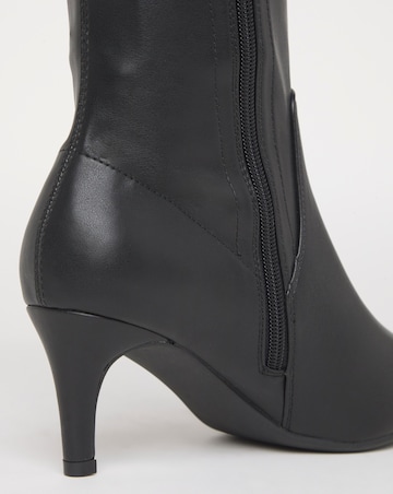 Symphony Heeled Knee High Sock Boots - Wide Fit (E) & Standard/Curvy Calf