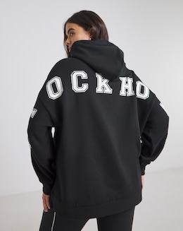 Simply Be Black Stockholm Graphic Hoodie