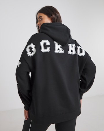 Simply Be Black Stockholm Graphic Hoodie