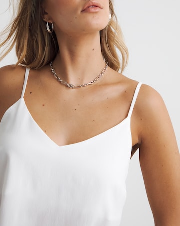 Ivory Lightweight V Neck Cami Top