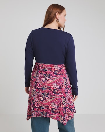 Joe Browns Navy Printed Paisley Jersey Tunic