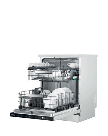 Install - Haier i-Pro Shine Series7 XF4A4M0W80 Dishwasher 14 Place White