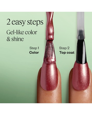 Gel by essie Size Me Up Metallic Burgundy Red Nail Polish, 13.5ml