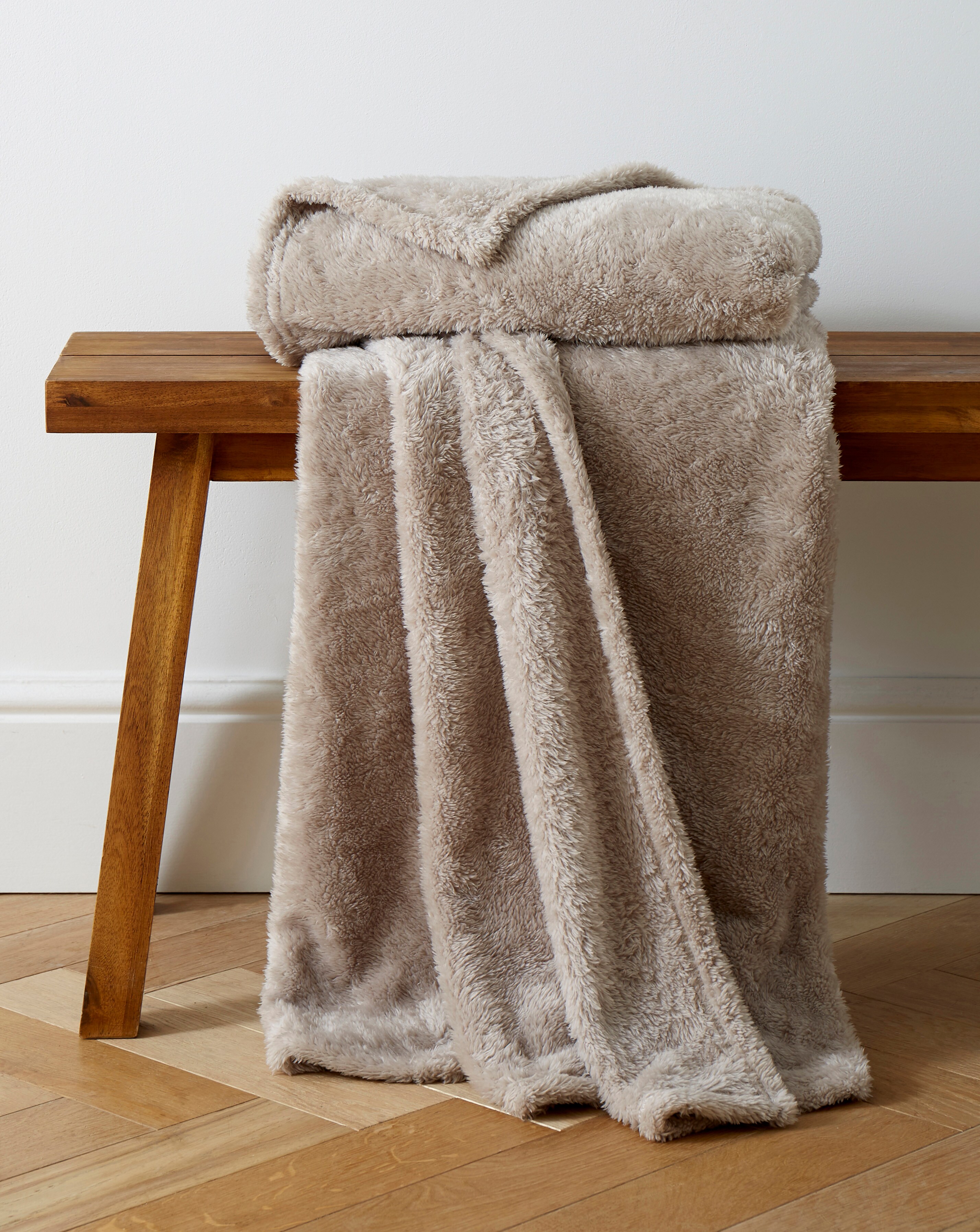 Cuddle Fleece Throw - Natural