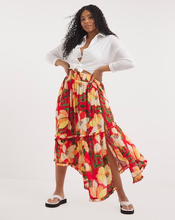 Hawaii Asymmetric Beach Skirt