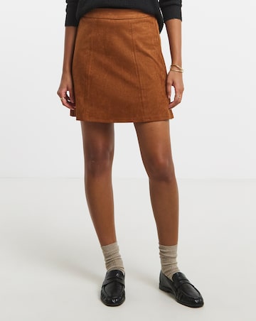Simply Be Suedette Mini Skirt