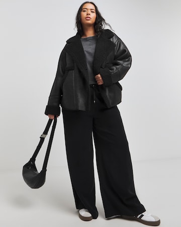 Black Worn Look Aviator