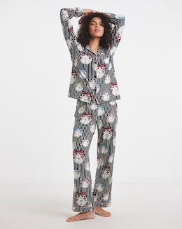 Chelsea Peers Jersey Button Up Disco Ball Print Pyjama Set