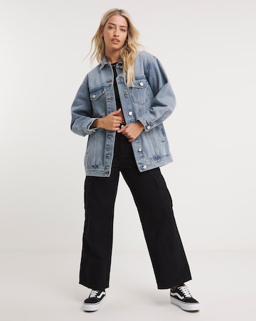 Bleachwash Oversized Denim Jacket