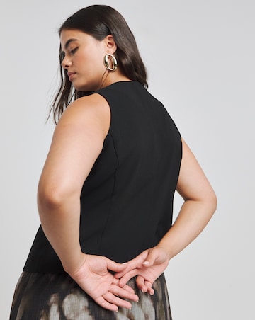 Joanna Hope Asymmetrical Waistcoat With Gold Detail