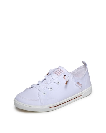 Skechers White B Cute 2.0 Canvas Slip On Trainers - Wide Fit (E)