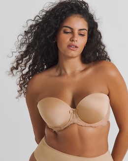 Gossard Superboost Lace Strapless Wired Bra Nude