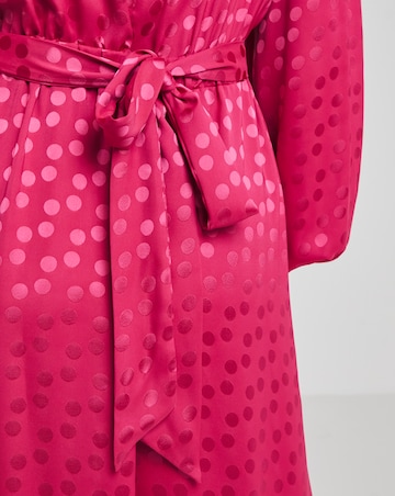 Joanna Hope Jacquard Spot Maxi Dress