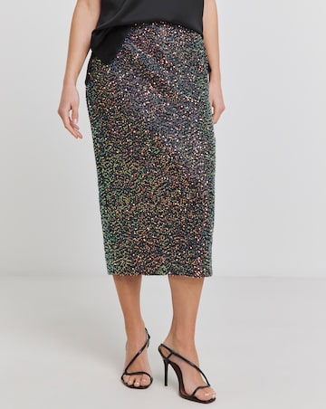 Joanna Hope Multi Sequin Midi Skirt
