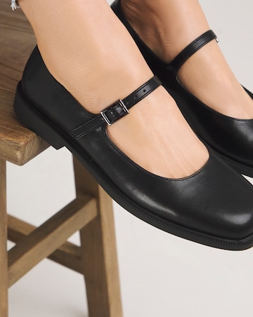 Brooke Mary Jane Square Toe Shoes Wide E Fit