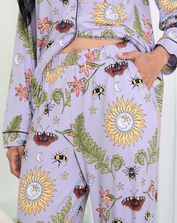 Chelsea Peers Jersey Button Up Long Pyjama Set