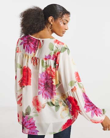 Joanna Hope Romantic Chiffon Blouse