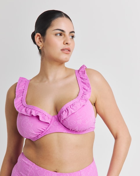 Katerini Underwired Broiderie Bikini Top