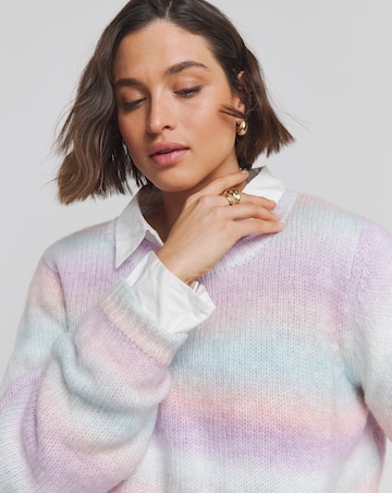 Pastel Ombre Crew Neck Jumper