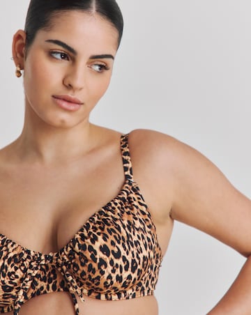 Simply Be Leopard Print Underwired Bikini Top