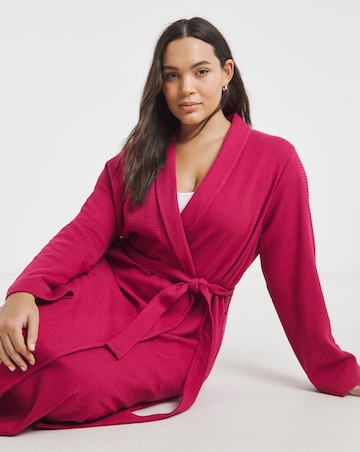 Pretty Secrets Cotton Waffle Dressing Gown
