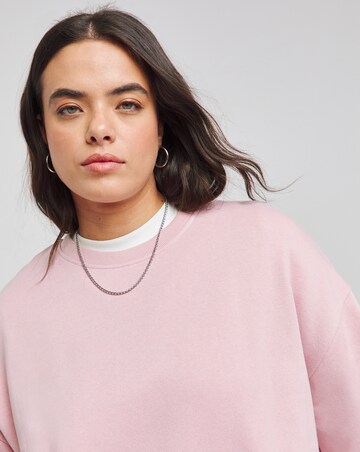 Blush Side Split Sweatshirt Tunic