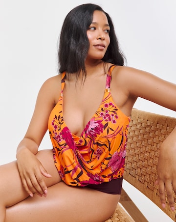 MAGISCULPT Twist Front Blouson Swimsuit