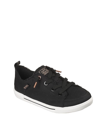 Skechers Black B Cute 2.0 Canvas Slip On Trainers - Wide Fit (E)