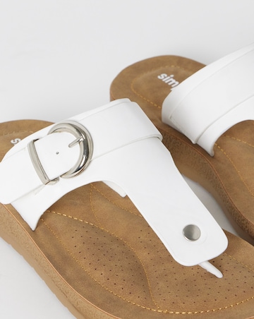 Jinx Toe Post Comfort Sandals - Wide Fit (E)