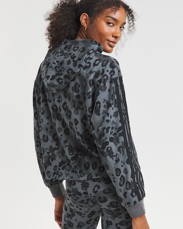 adidas All Over Print Leopard Full Zip Hoodie