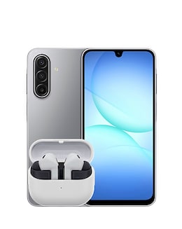 Samsung Galaxy A17 128GB 5G - Gray and Buds3 FE - Grey Bundle