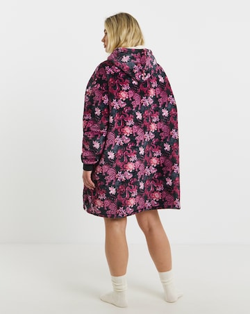 Joe Browns Animal Print Fleece Hooded Lounge Dress